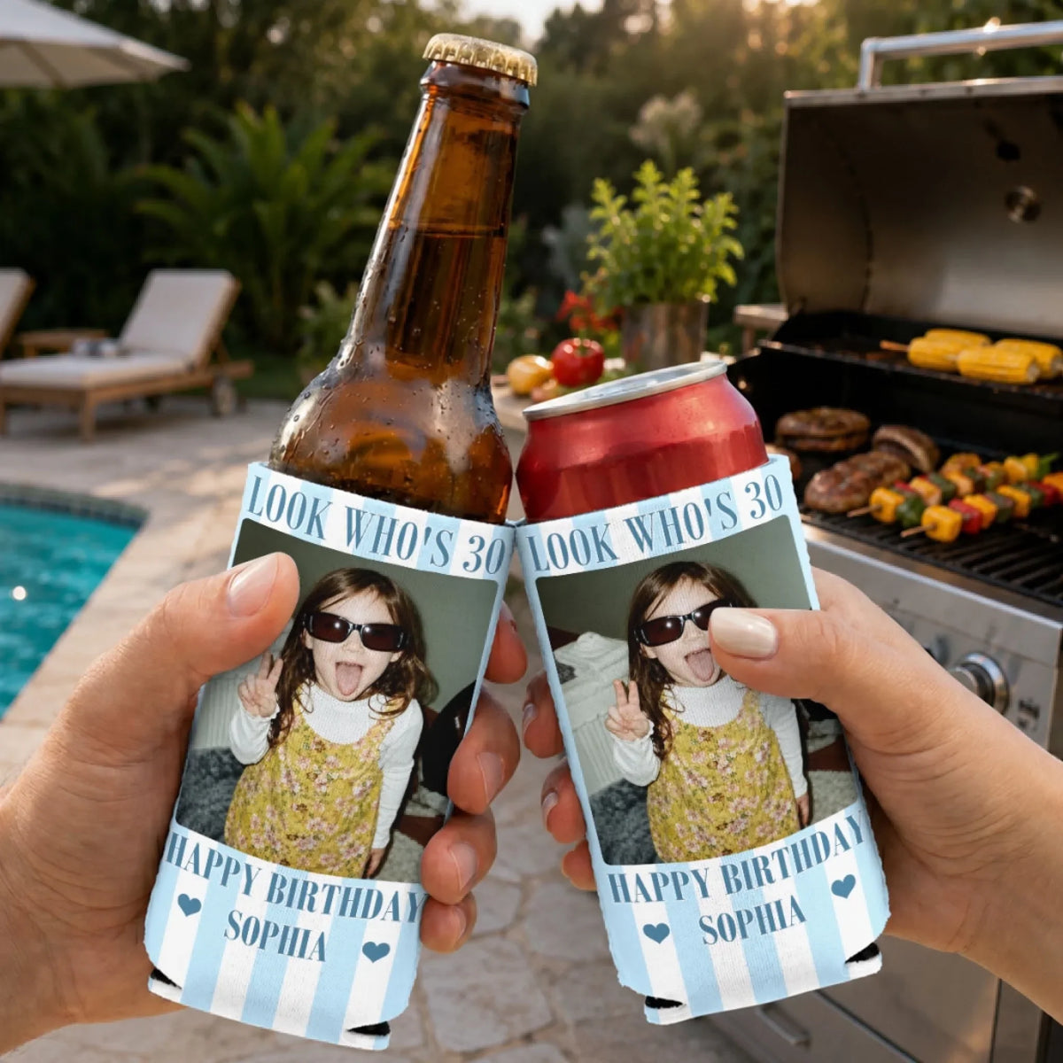 Who Is This - Personalized Skinny Can Cooler