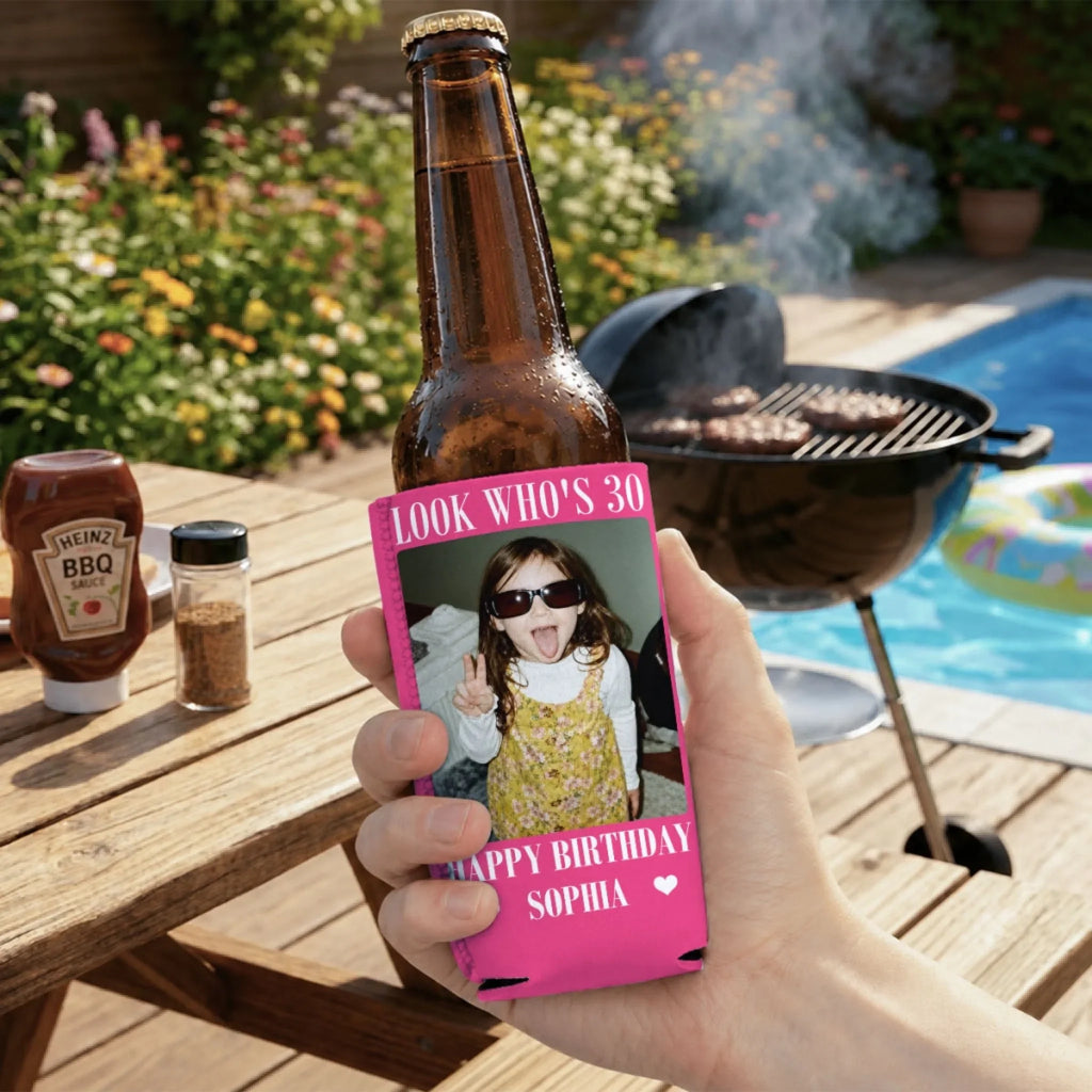 Who Is This - Personalized Skinny Can Cooler