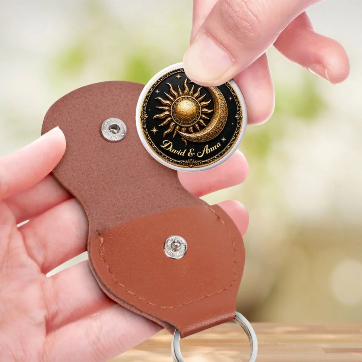 Custom Coin Keychain, Mother's Father's Day Birthday Gift Keepsake • Always Choose You - Personalized Pocket Hug