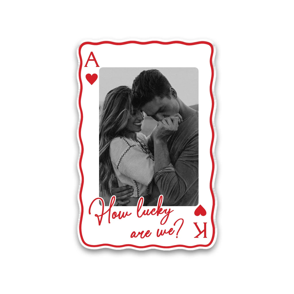 How Lucky We Are - Personalized Acrylic Magnet
