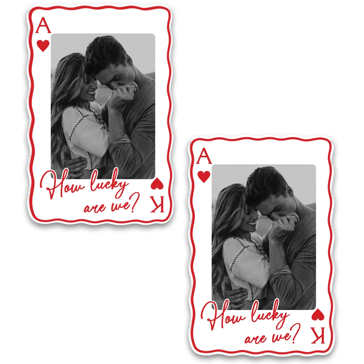 How Lucky We Are - Personalized Acrylic Magnet