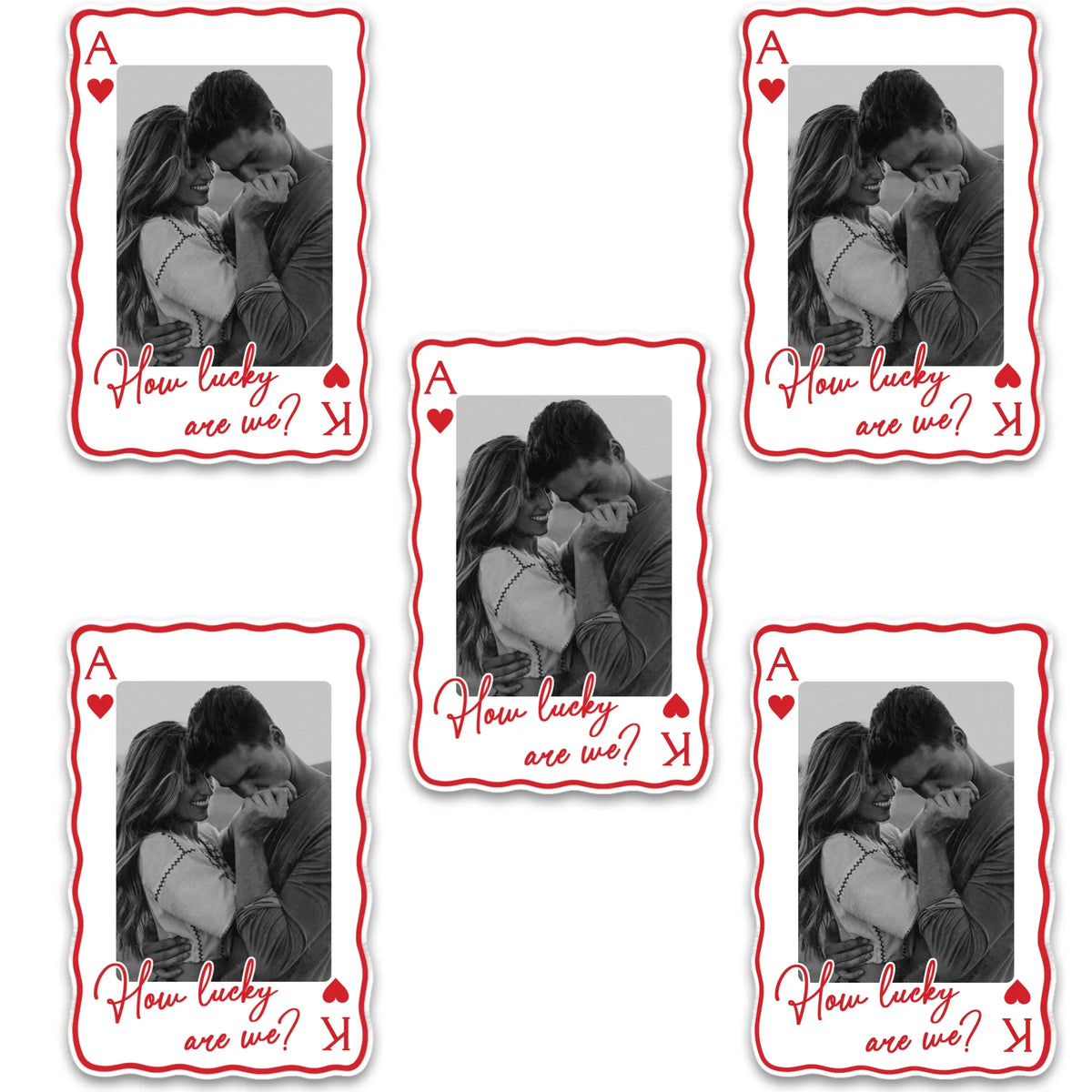 How Lucky We Are - Personalized Acrylic Magnet