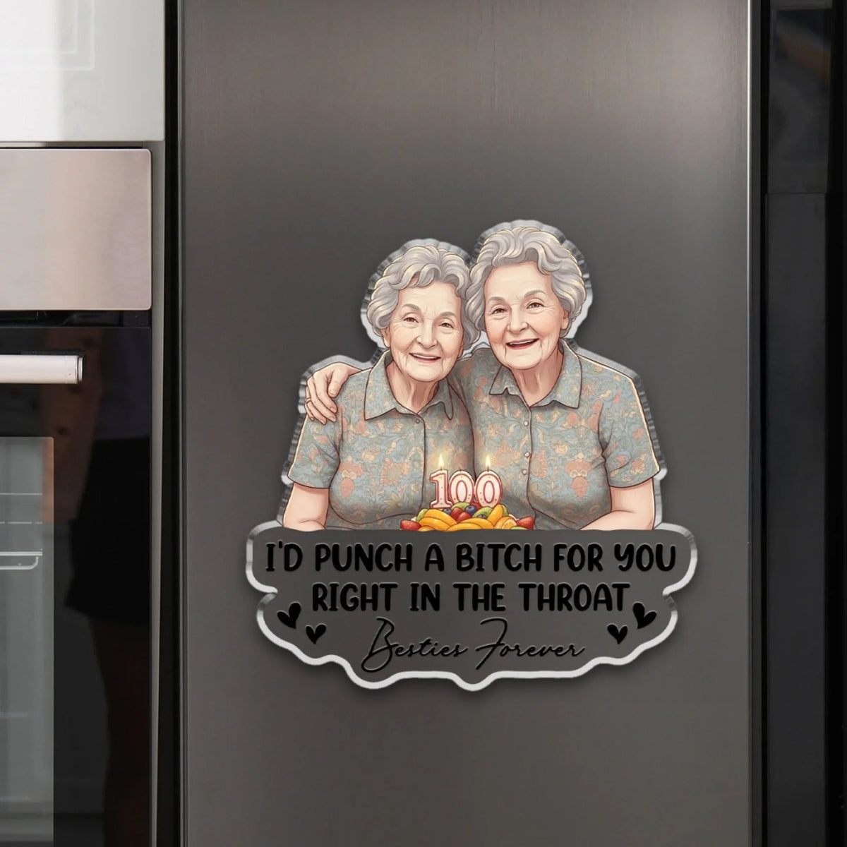 Besties Forever - Personalized Acrylic Magnet