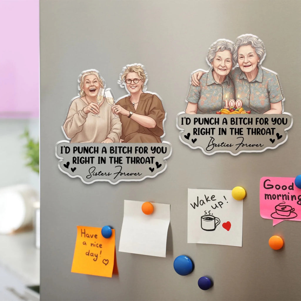 Besties Forever - Personalized Acrylic Magnet