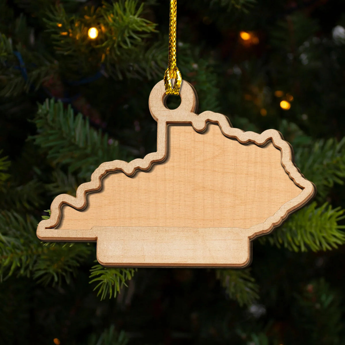 Custom Family Ornament, Christmas Gift for Family Members •  Together Is Our Favorite Place - Personalized 2-layered Wood Ornament