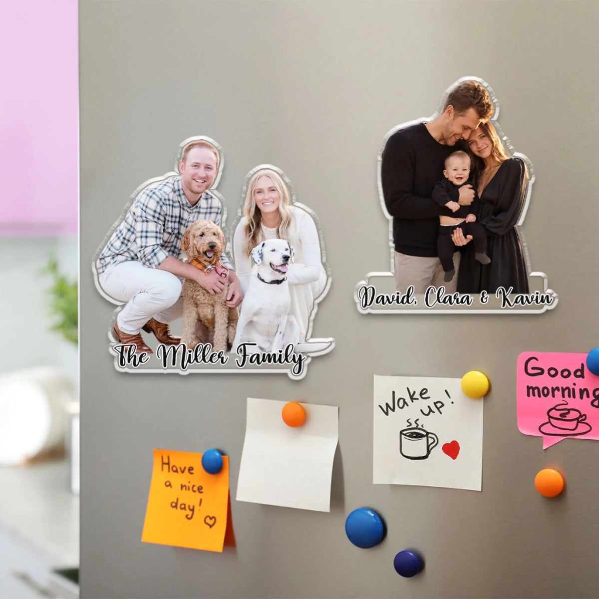 Custom Photo Family - Personalized Acrylic Magnet