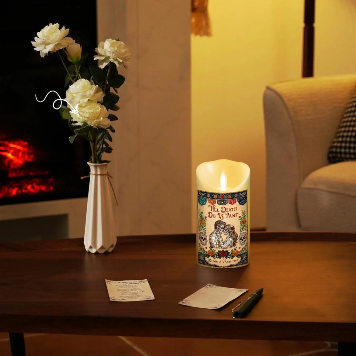 Forever And Always - Personalized LED Candle