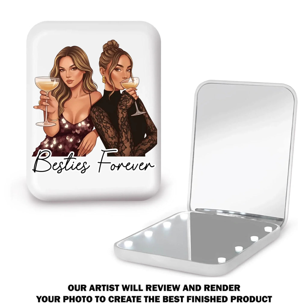 Soulmates - Personalized LED Pocket Mirror