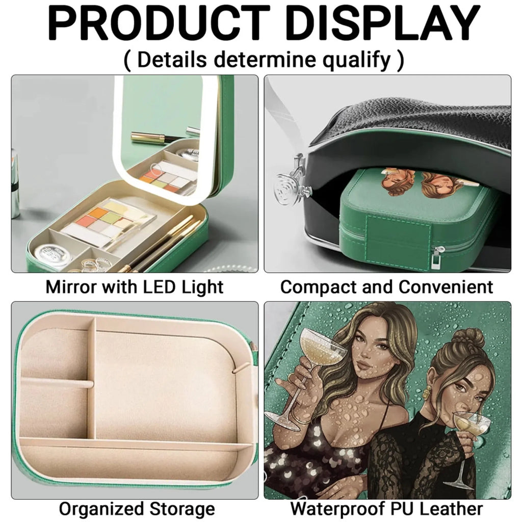 Soulmates - Personalized Jewelry Box With LED Mirror