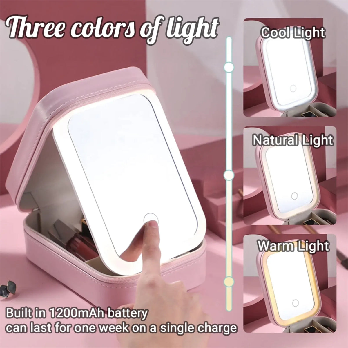 Soulmates - Personalized Jewelry Box With LED Mirror
