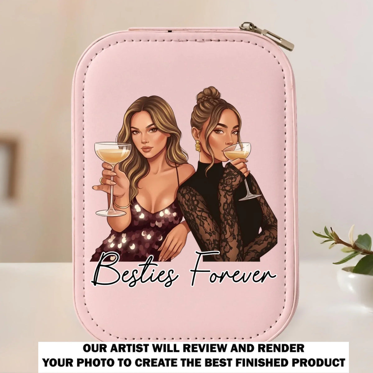 Soulmates - Personalized Jewelry Box With LED Mirror