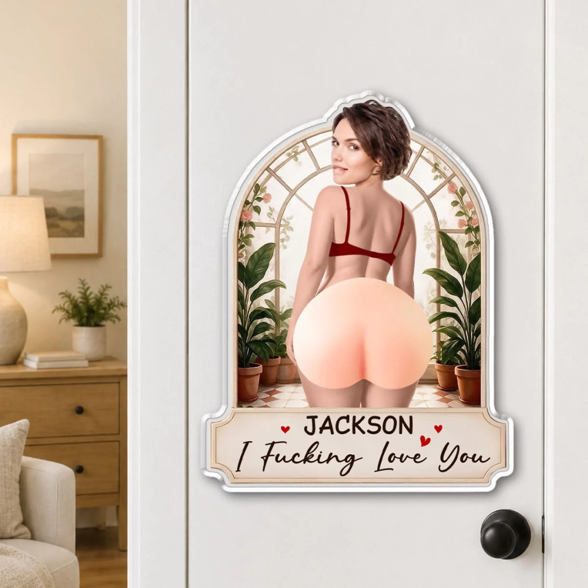 I Crazy Love You - Personalized Squishy Acrylic Magnet