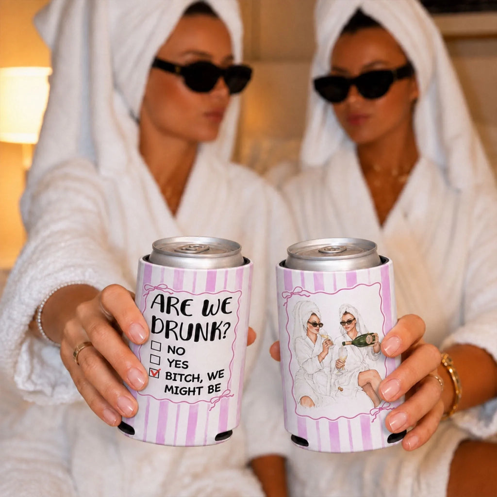 Are We Drunk - Personalized Skinny Can Cooler