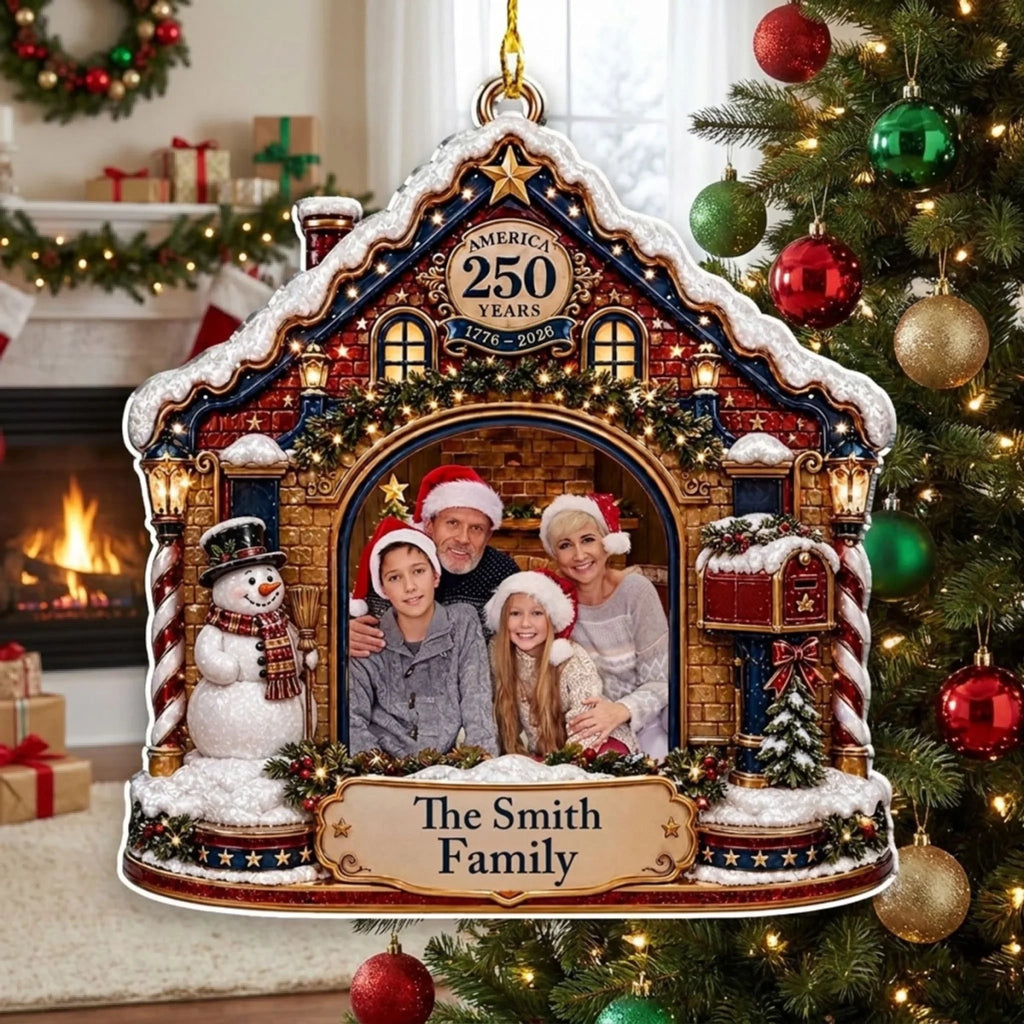 Custom Keepsake Christmas Ornament •  Generations Under the Stars - Personalized Acrylic Ornament