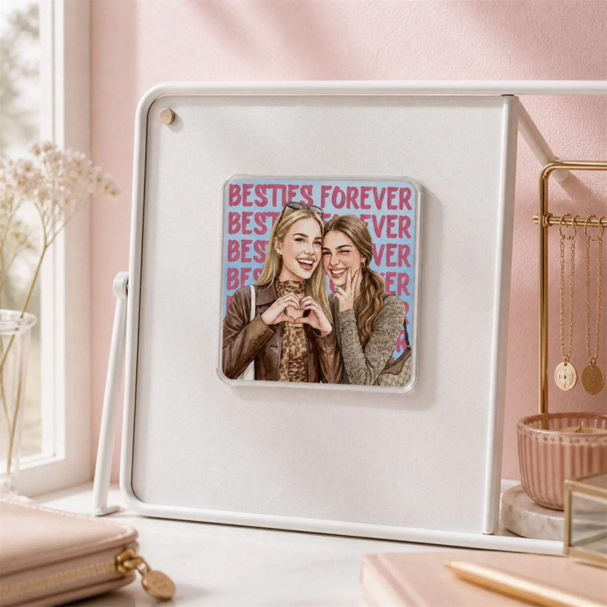 Besties Style - Personalized Acrylic Magnet