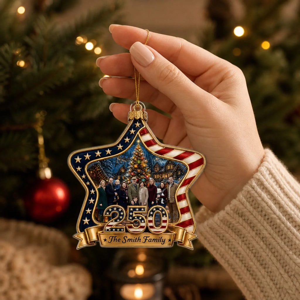 Custom Keepsake Christmas Ornament •  Roots Of Liberty - Personalized Acrylic Ornament