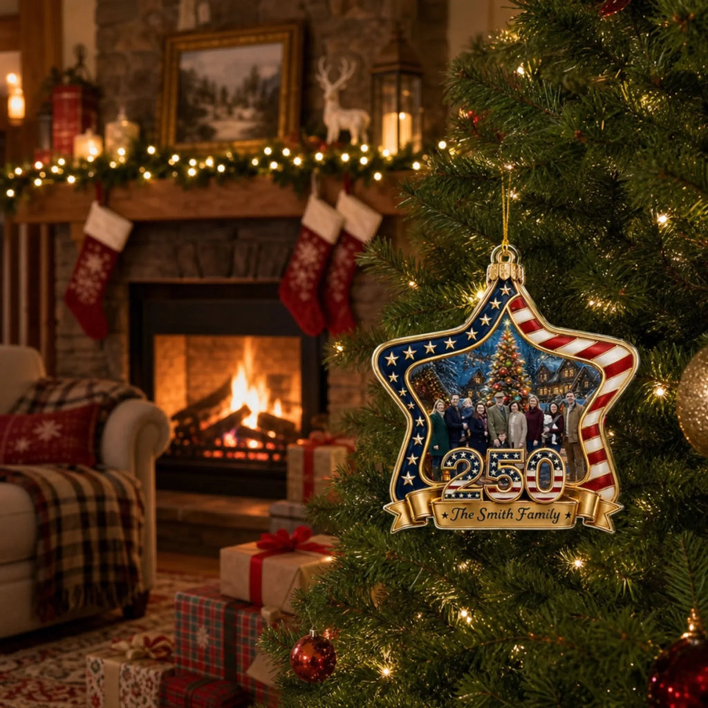 Custom Keepsake Christmas Ornament •  Roots Of Liberty - Personalized Acrylic Ornament
