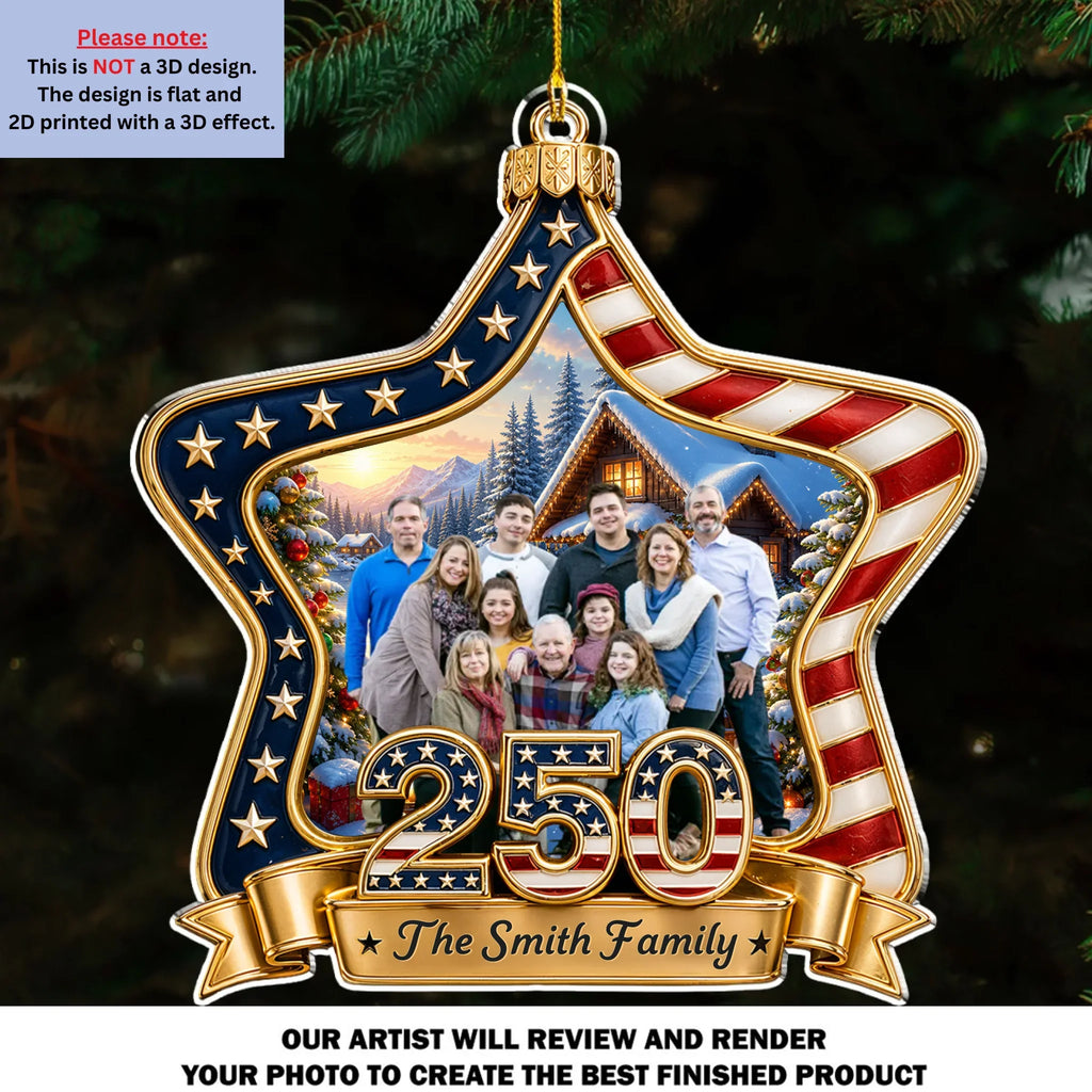 Custom Keepsake Christmas Ornament •  Roots Of Liberty - Personalized Acrylic Ornament