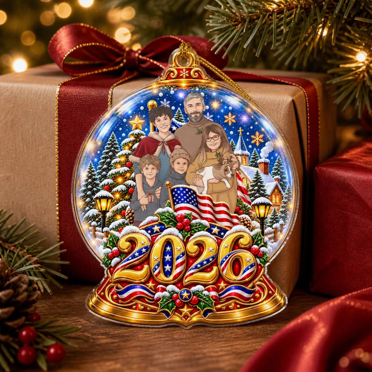 Custom Keepsake Christmas Ornament •  Making Memories This Christmas - Personalized Acrylic Ornament