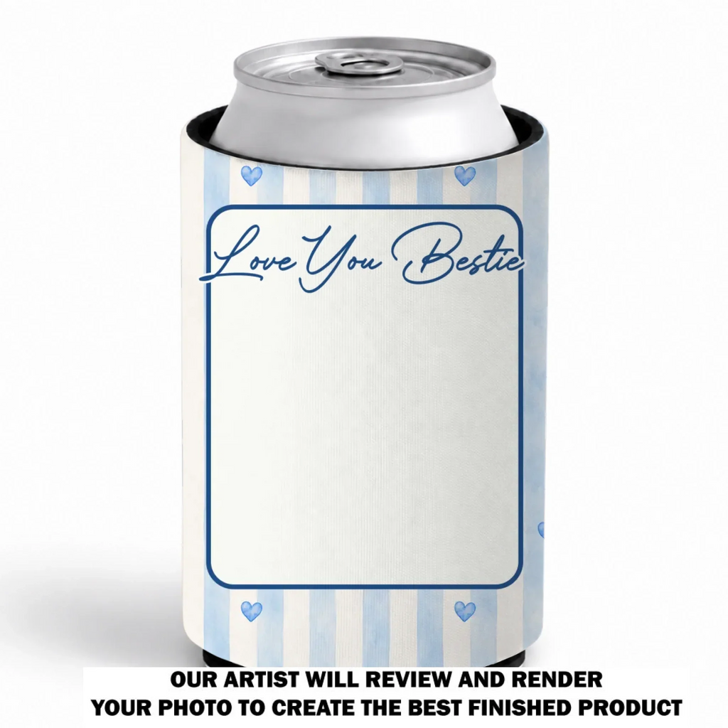 Love You Bestie - Personalized Skinny Can Cooler