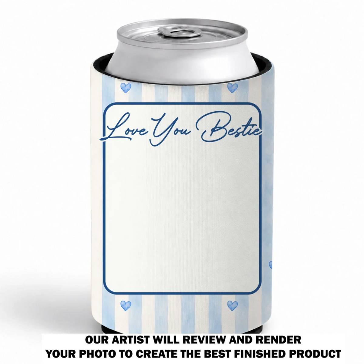 Love You Bestie - Personalized Skinny Can Cooler