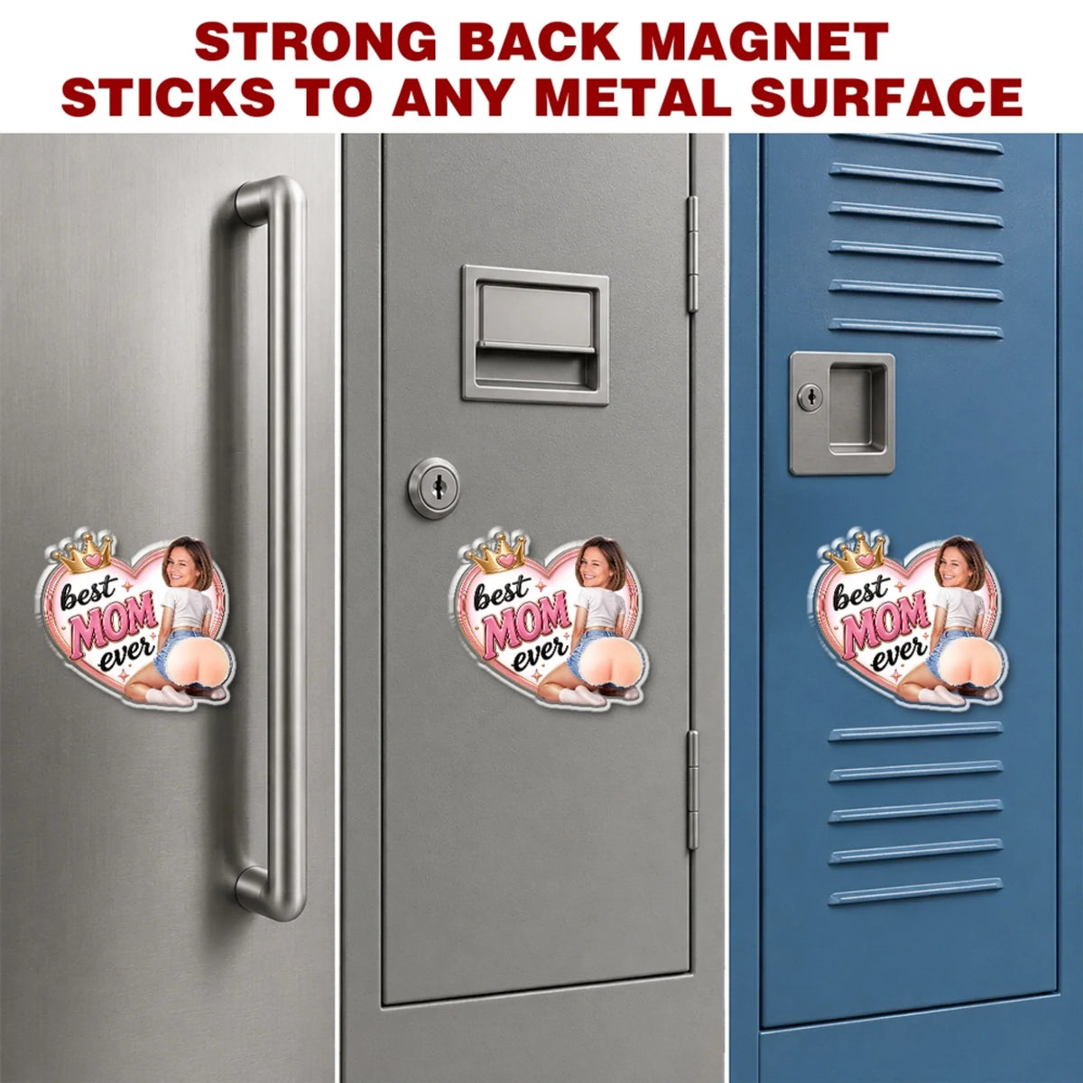 Best Mom Ever - Personalized Squishy Acrylic Magnet