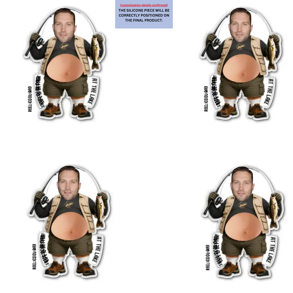 Reel Cool Dad - Personalized Squishy Acrylic Magnet