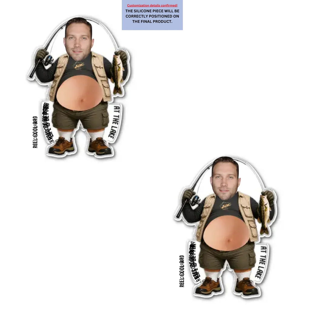 Reel Cool Dad - Personalized Squishy Acrylic Magnet