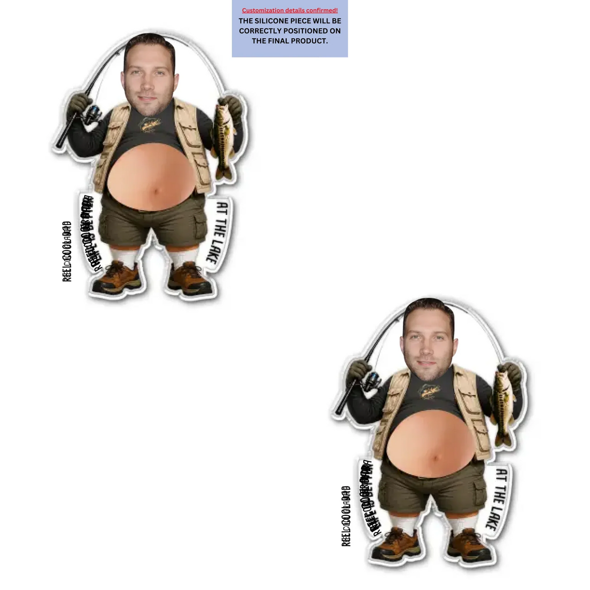 Reel Cool Dad - Personalized Squishy Acrylic Magnet