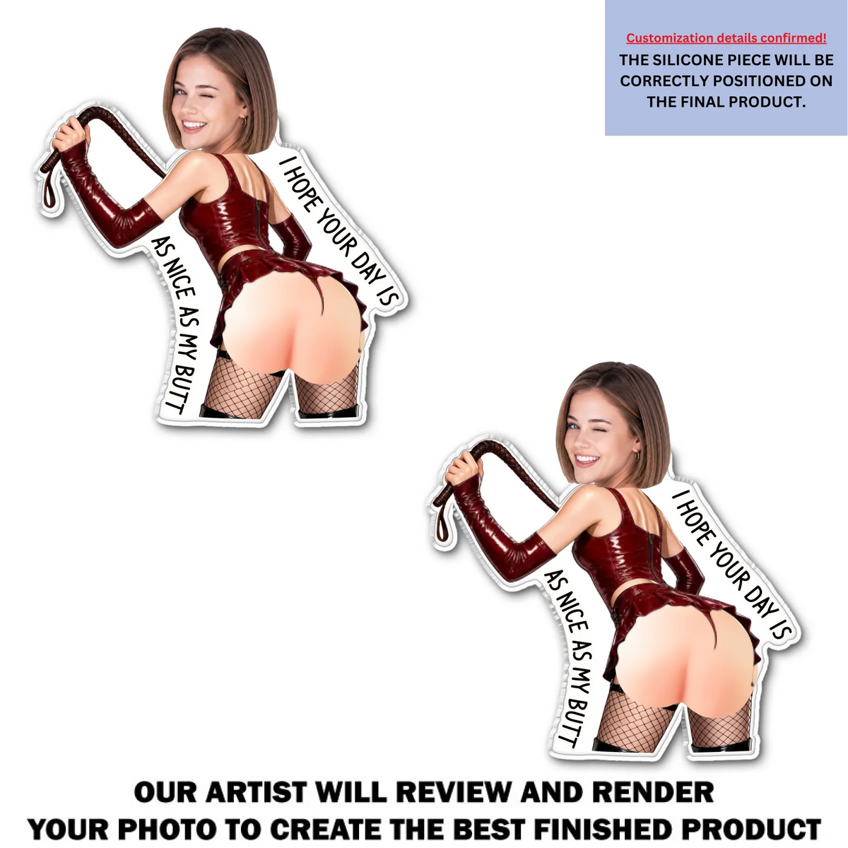 As Nice As My Butt - Personalized Squishy Acrylic Magnet