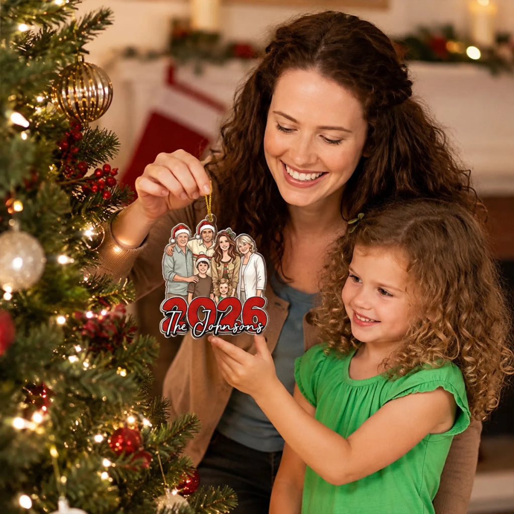 Custom Family Ornament, Christmas Gift for Family Members •  Christmas Is Better Together - Personalized Acrylic Ornament
