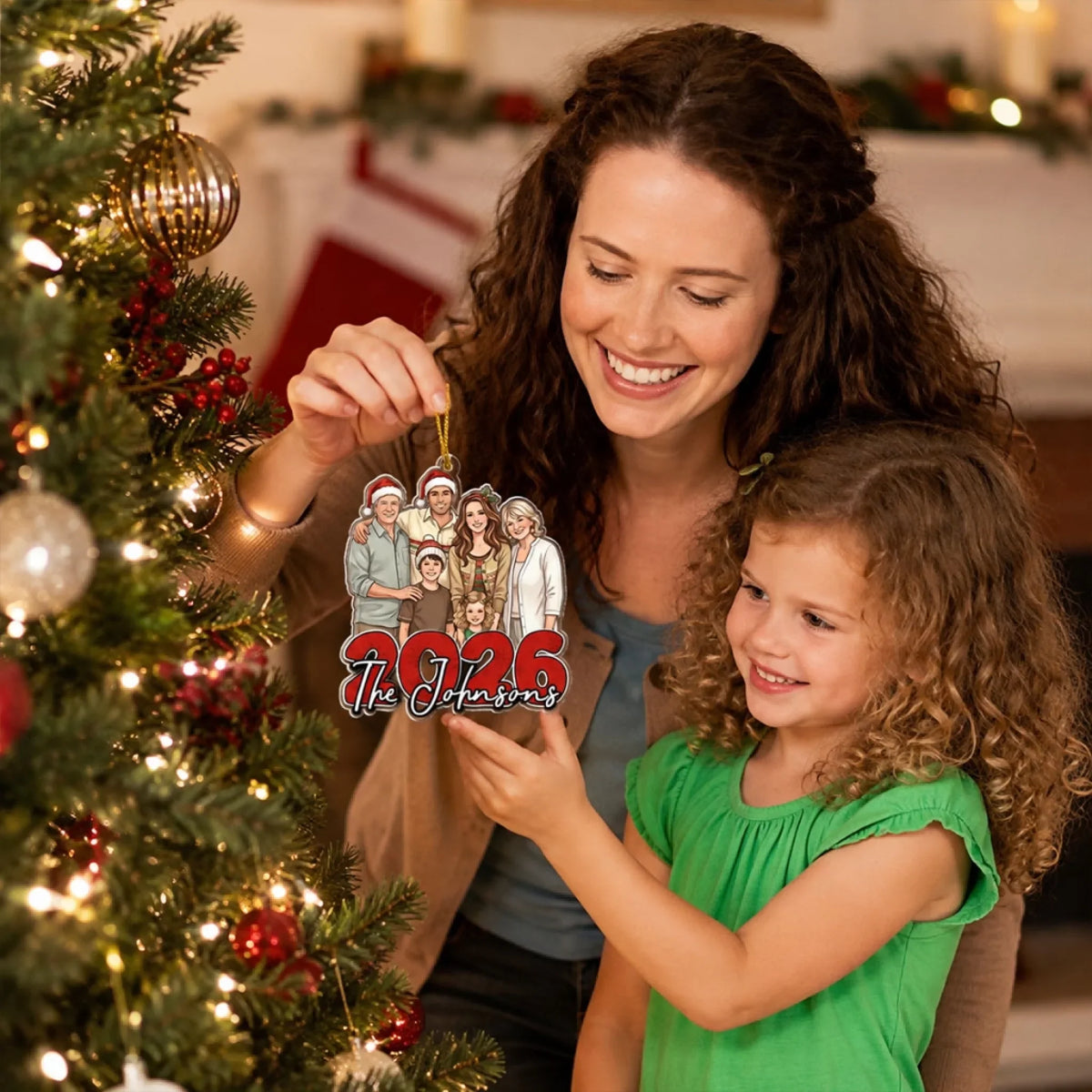 Custom Family Ornament, Christmas Gift for Family Members •  Christmas Is Better Together - Personalized Acrylic Ornament