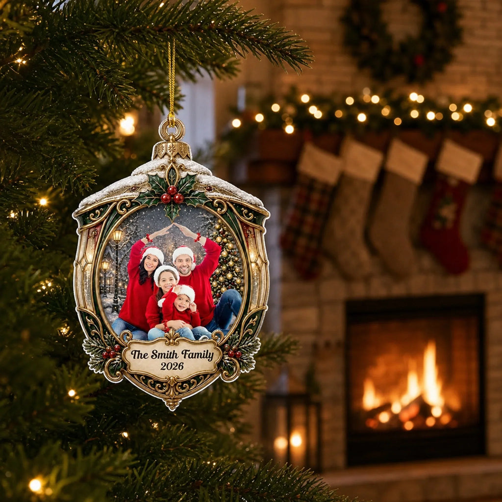 Custom Keepsake Christmas Ornament •  Our Christmas Keepsake - Personalized 3D Effect Acrylic Ornament