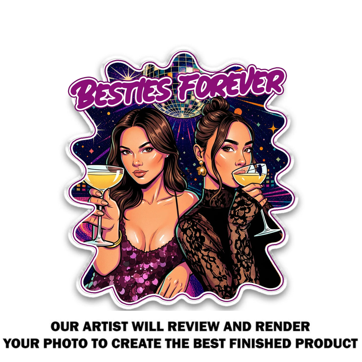 Friends Forever - Personalized Acrylic Magnet