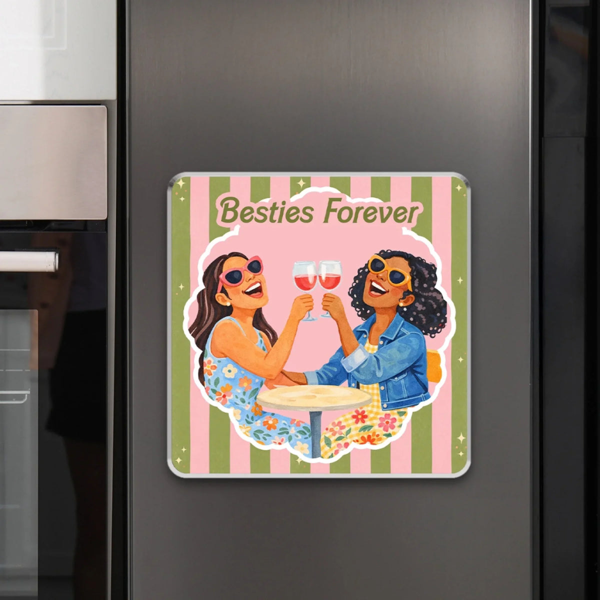 Funny Besties- Personalized Acrylic Magnet