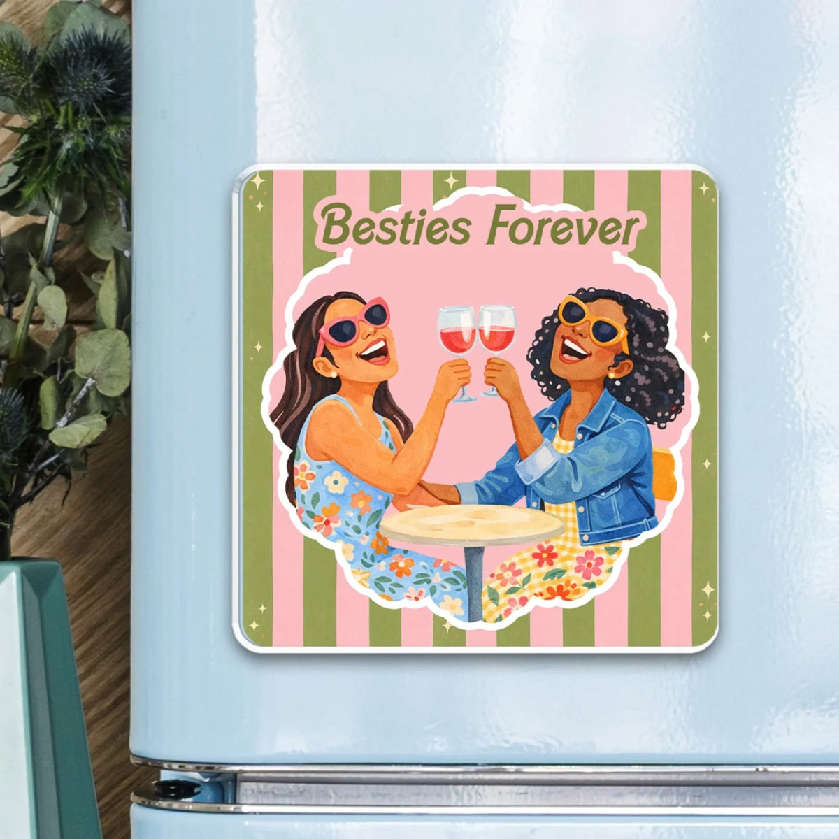 Funny Besties- Personalized Acrylic Magnet