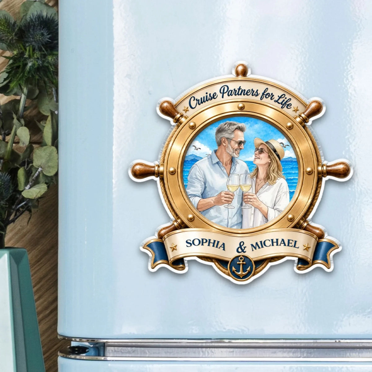 Cruise Partners - Personalized Acrylic Magnet