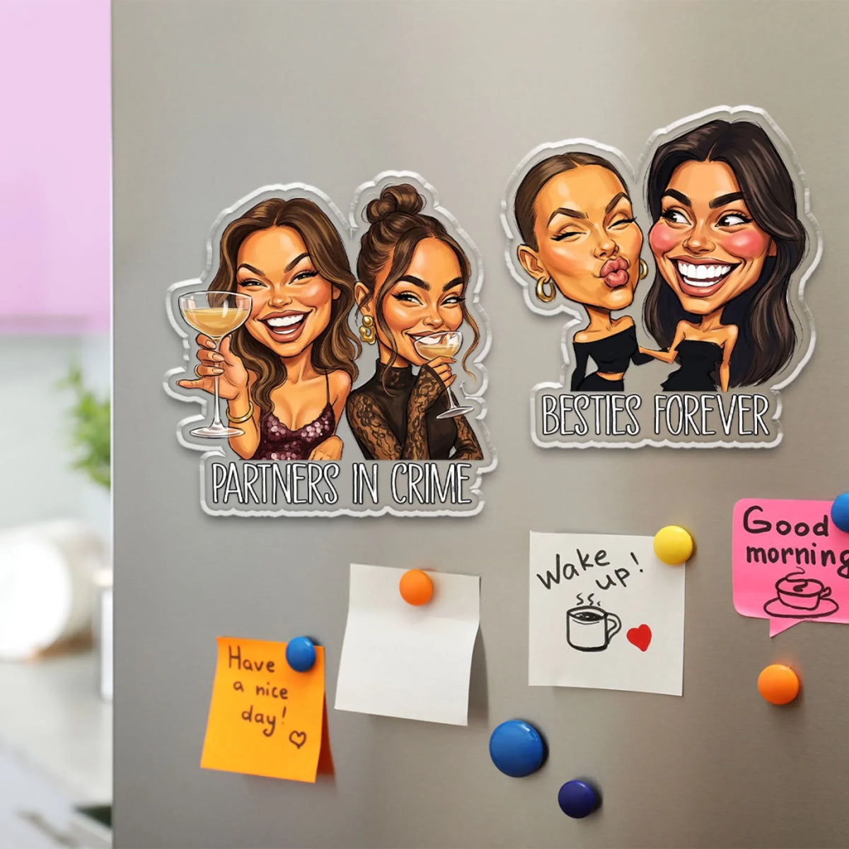 Best Bitches - Personalized Acrylic Magnet