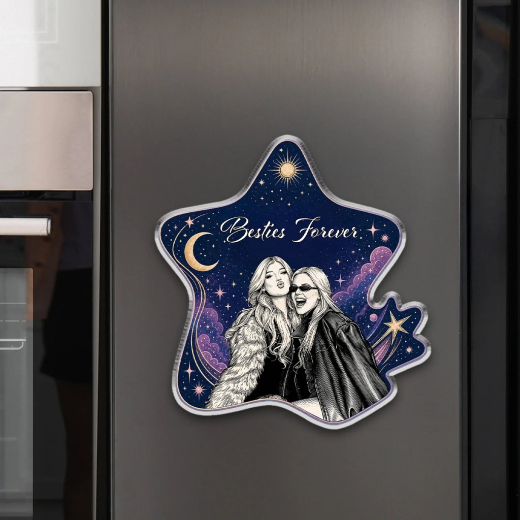 Us Against The World - Personalized Acrylic Magnet