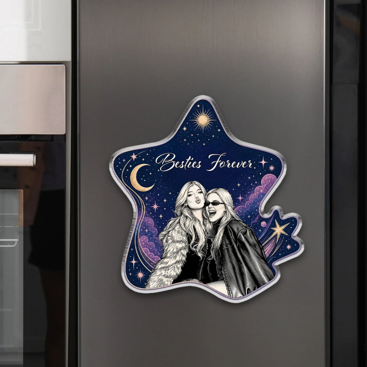 Us Against The World - Personalized Acrylic Magnet