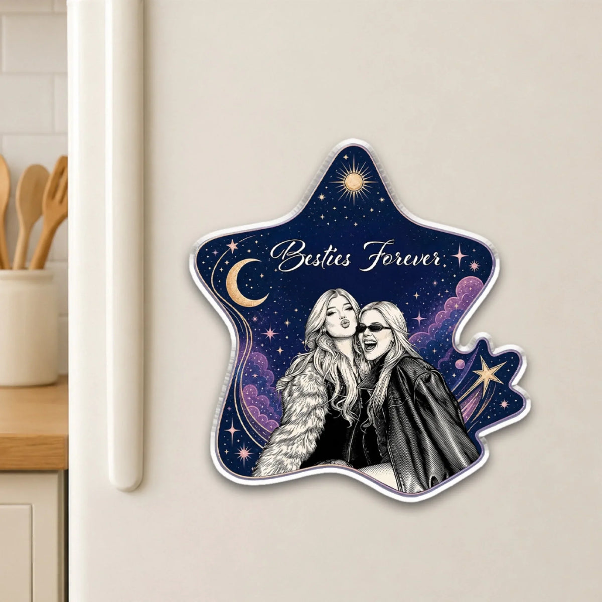 Us Against The World - Personalized Acrylic Magnet