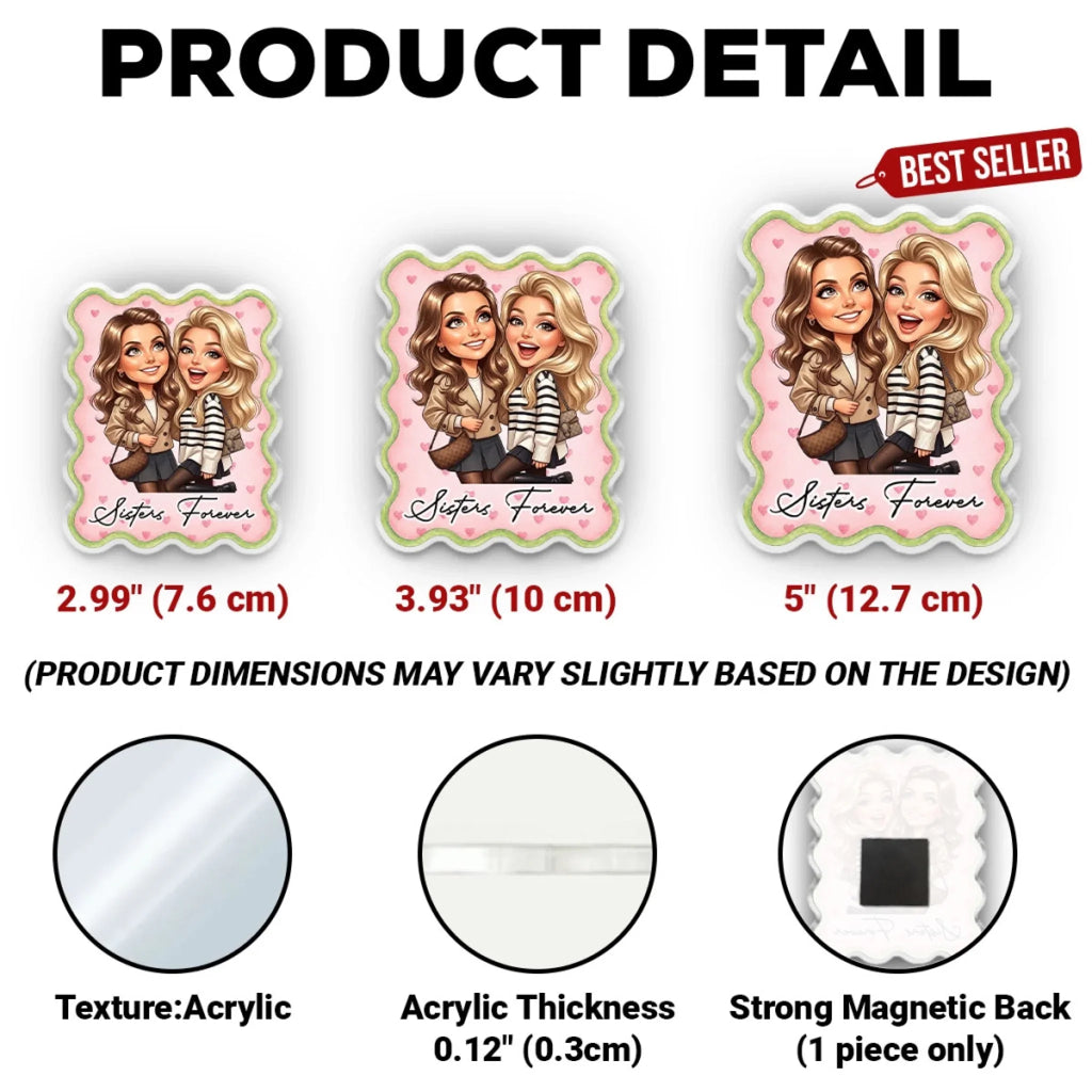 Together Until Forever - Personalized Acrylic Magnet