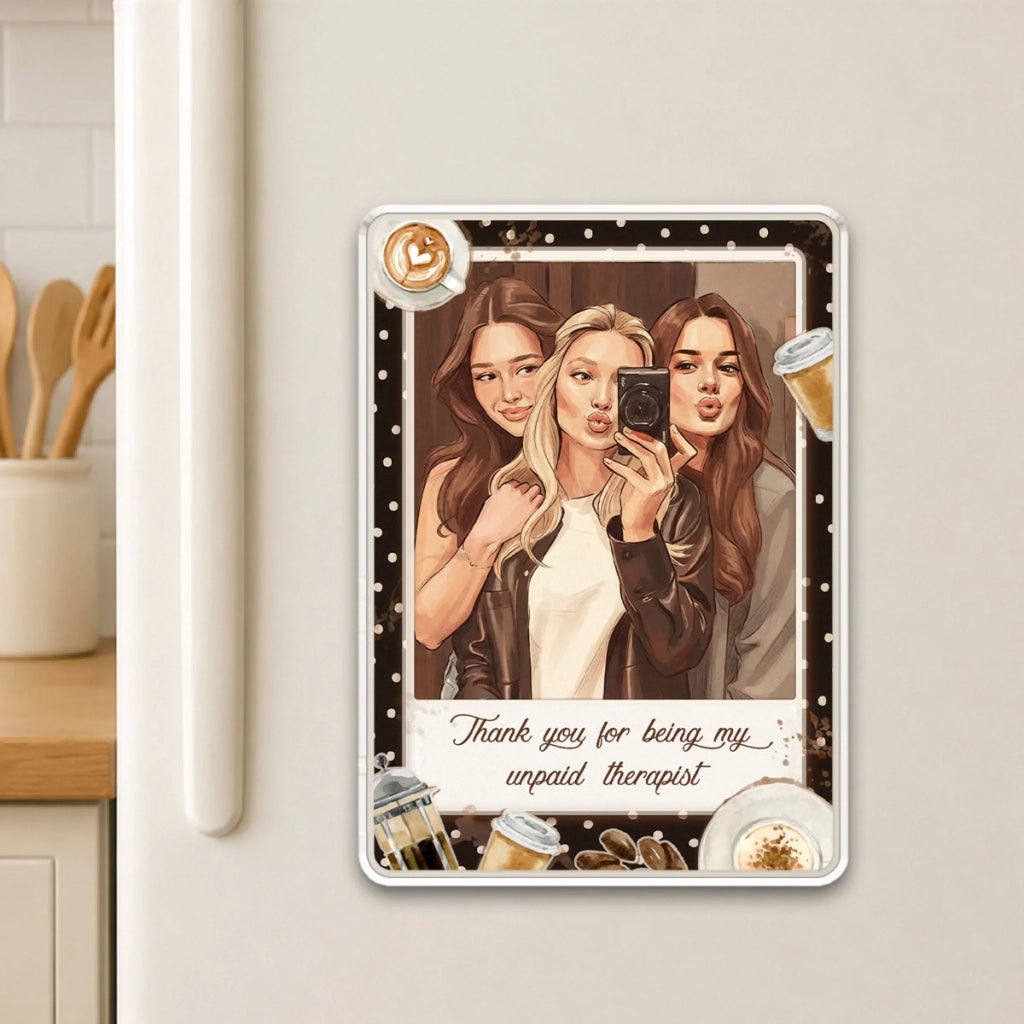 Together Through Every Chapter - Personalized Acrylic Magnet