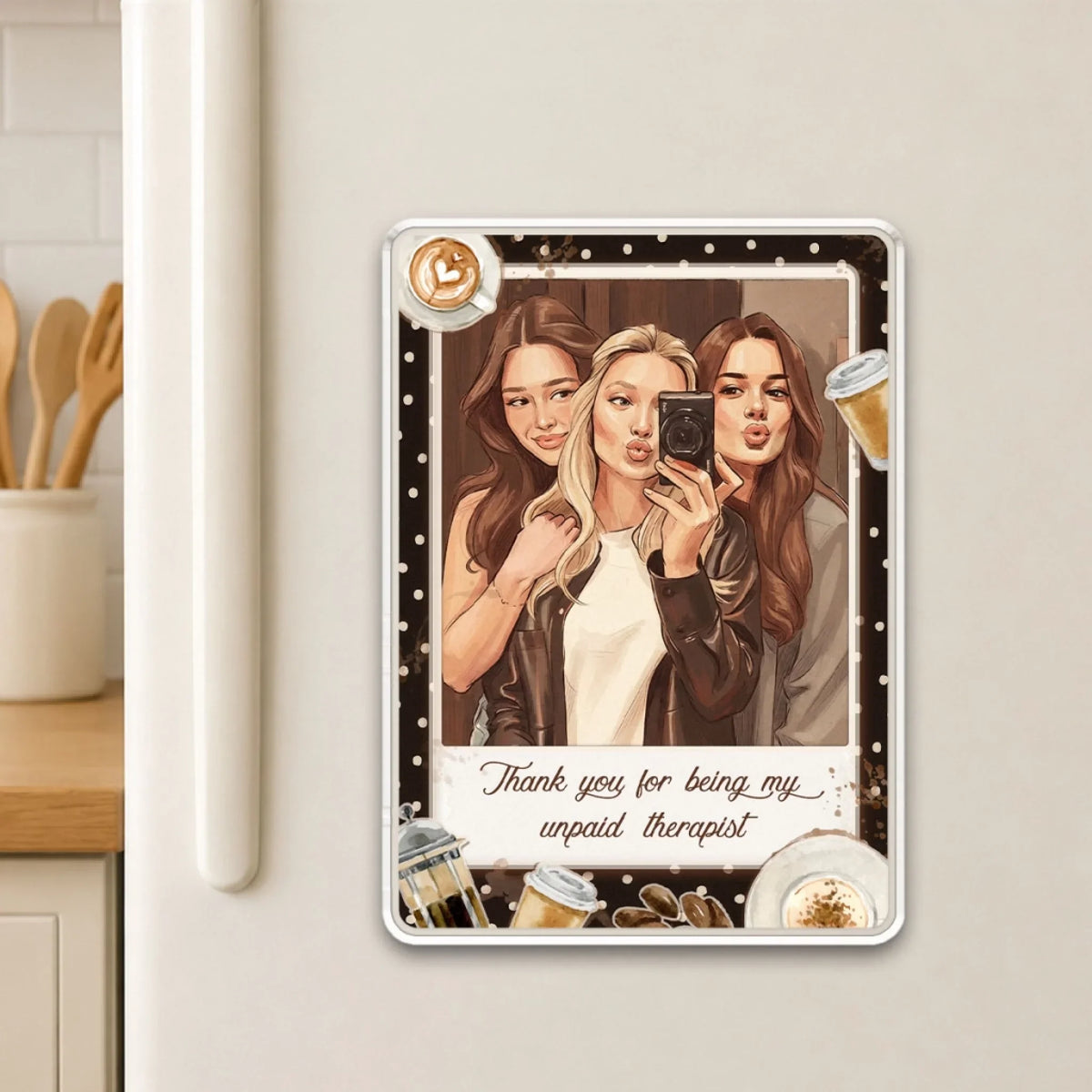 Together Through Every Chapter - Personalized Acrylic Magnet