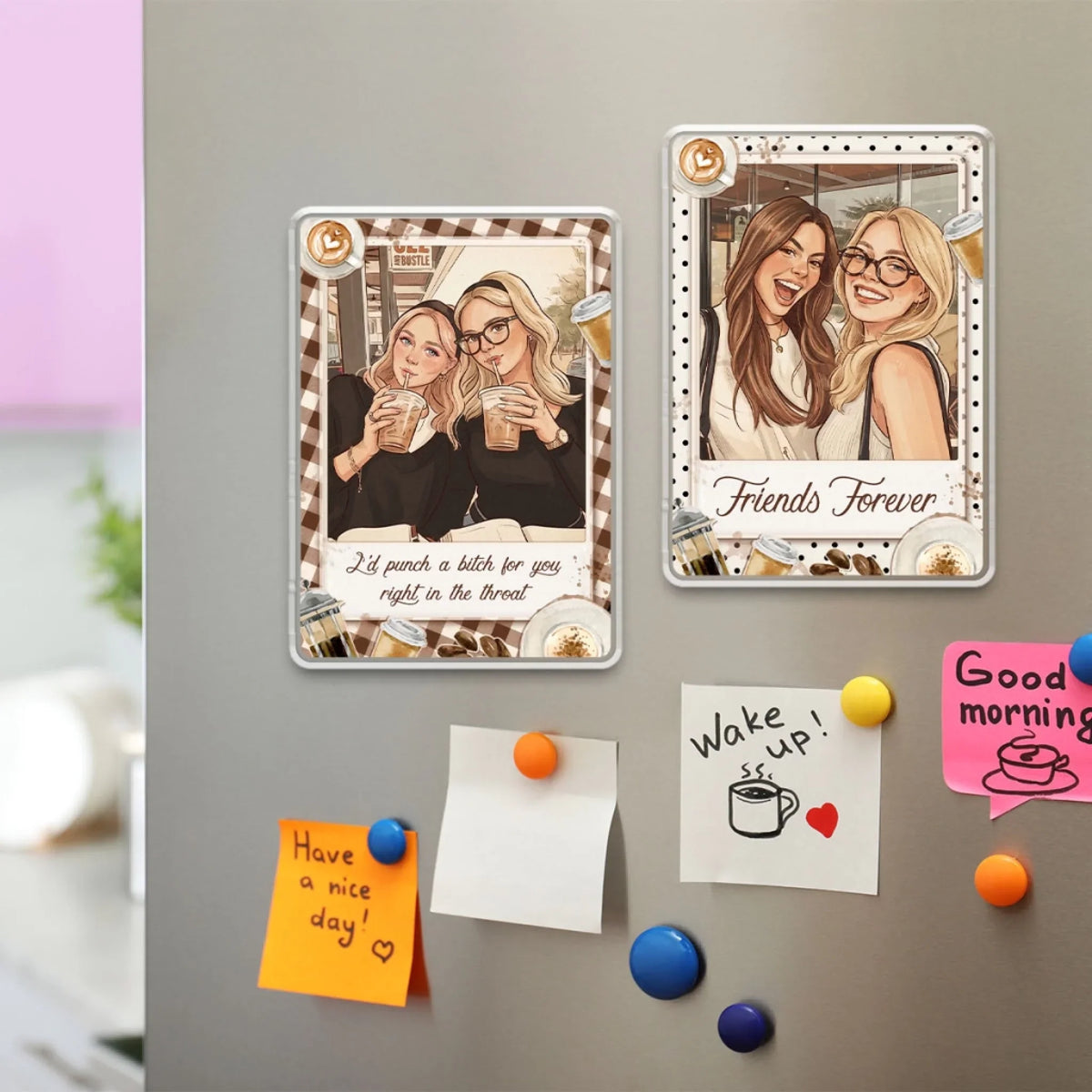 Together Through Every Chapter - Personalized Acrylic Magnet