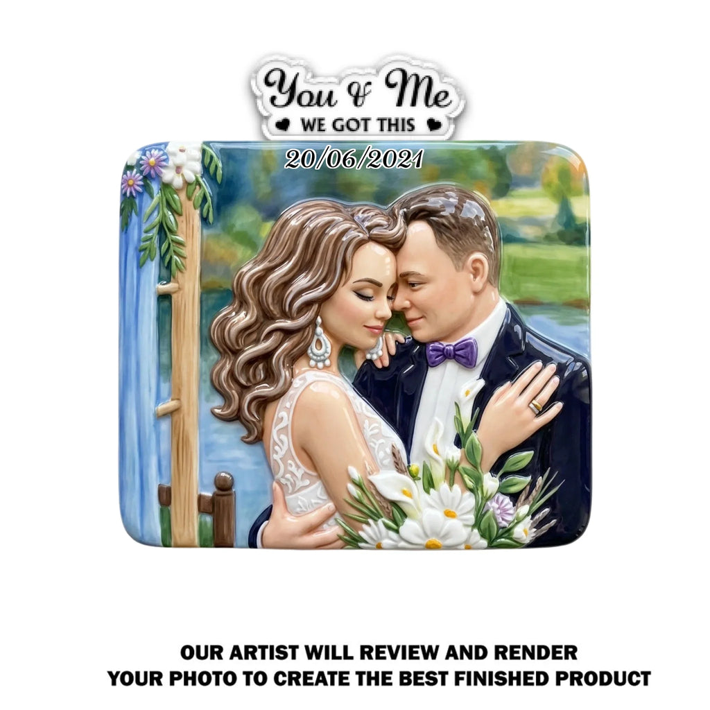 Love Grows Stronger With Time - Personalized Acrylic Magnet