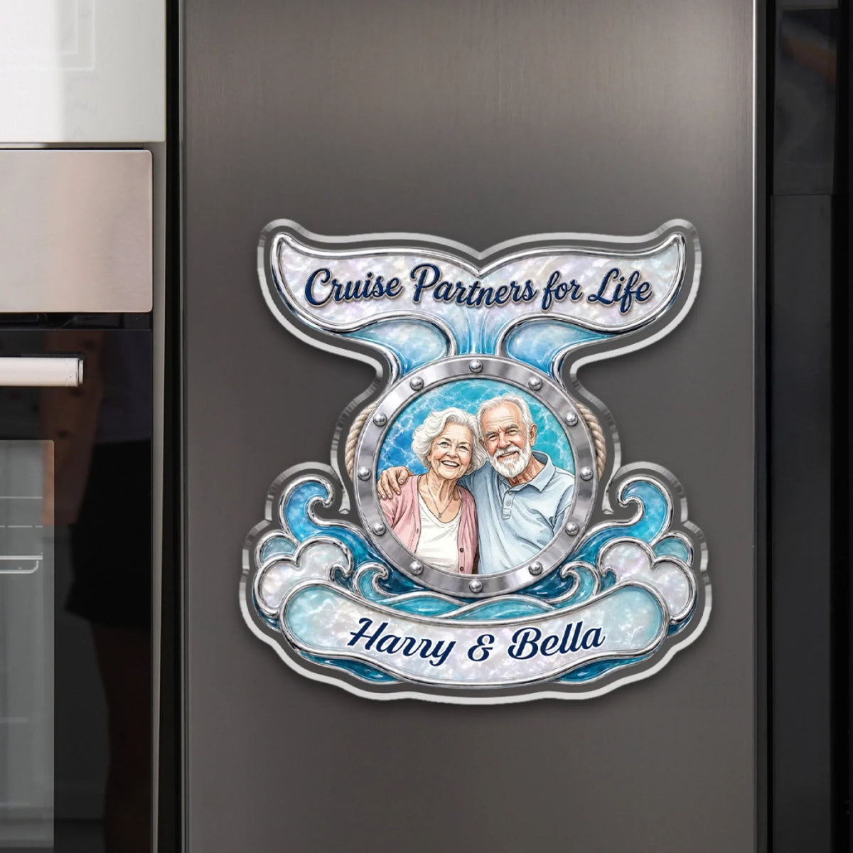 Our Happy Place - Personalized Acrylic Magnet
