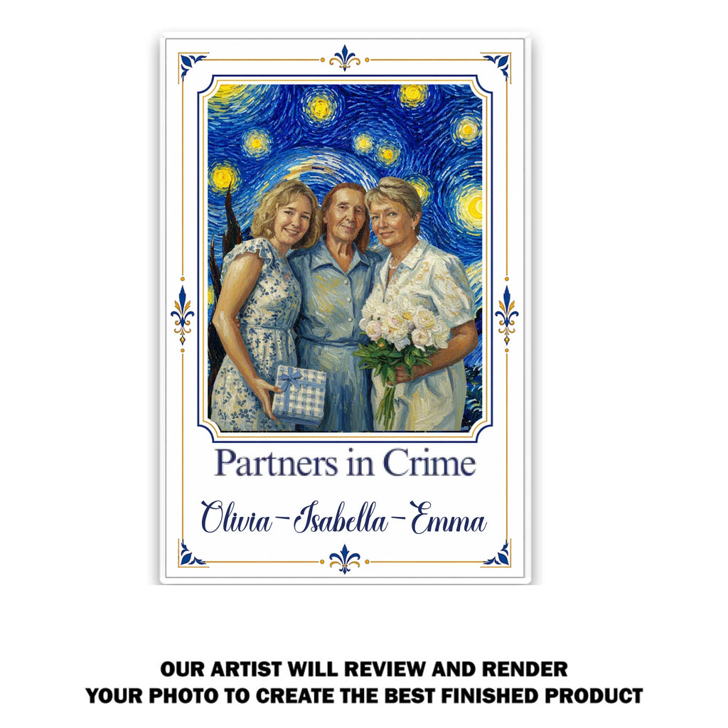 Partners In Crime - Personalized Acrylic Magnet