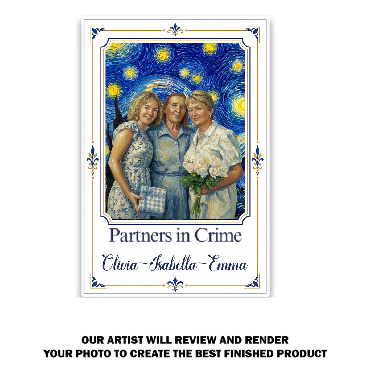 Partners In Crime - Personalized Acrylic Magnet