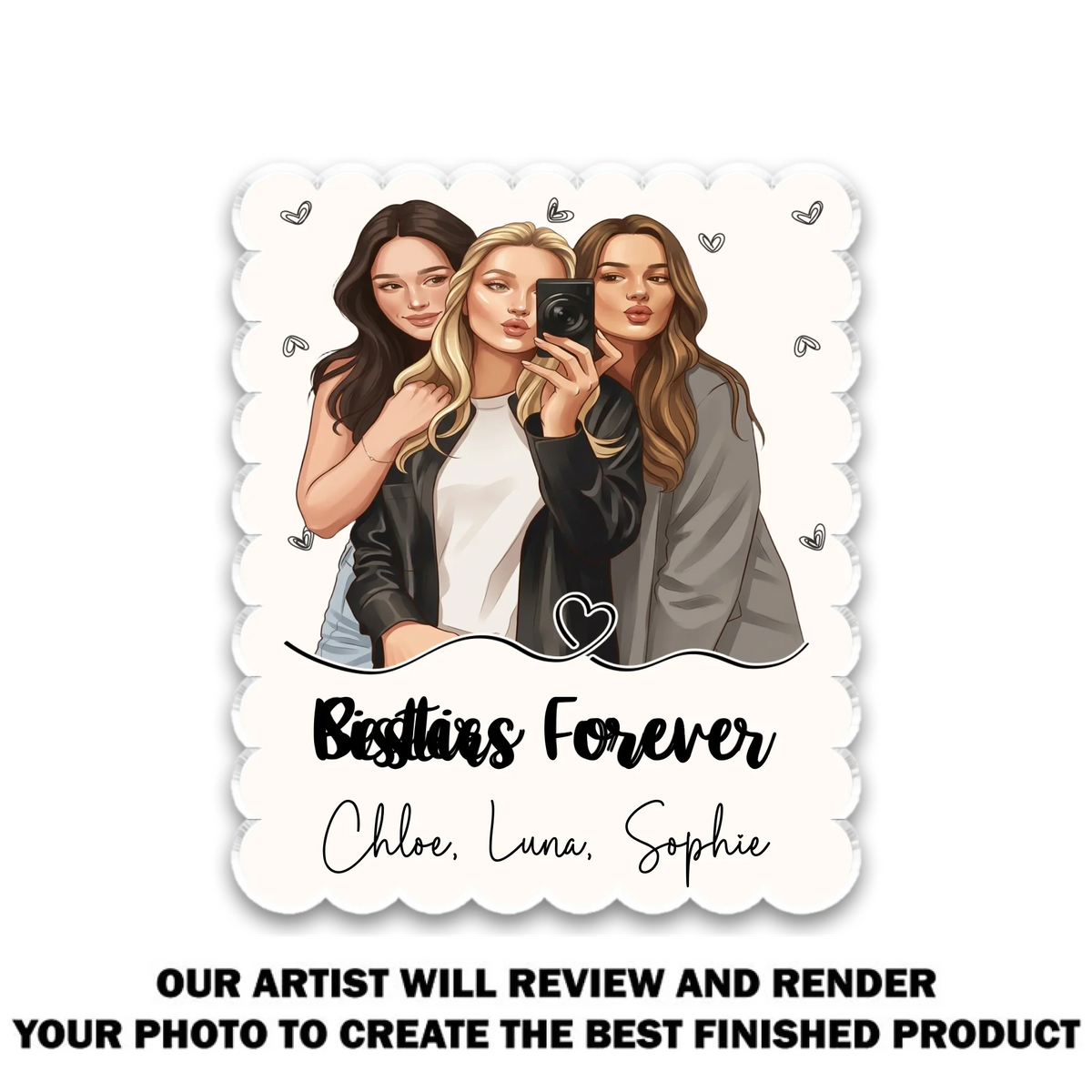 Better Together - Personalized Acrylic Magnet